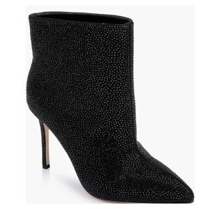 L'Agence Mariette Rhinestone Strassed Ankle Boot Size 11 Stiletto Bootie $495